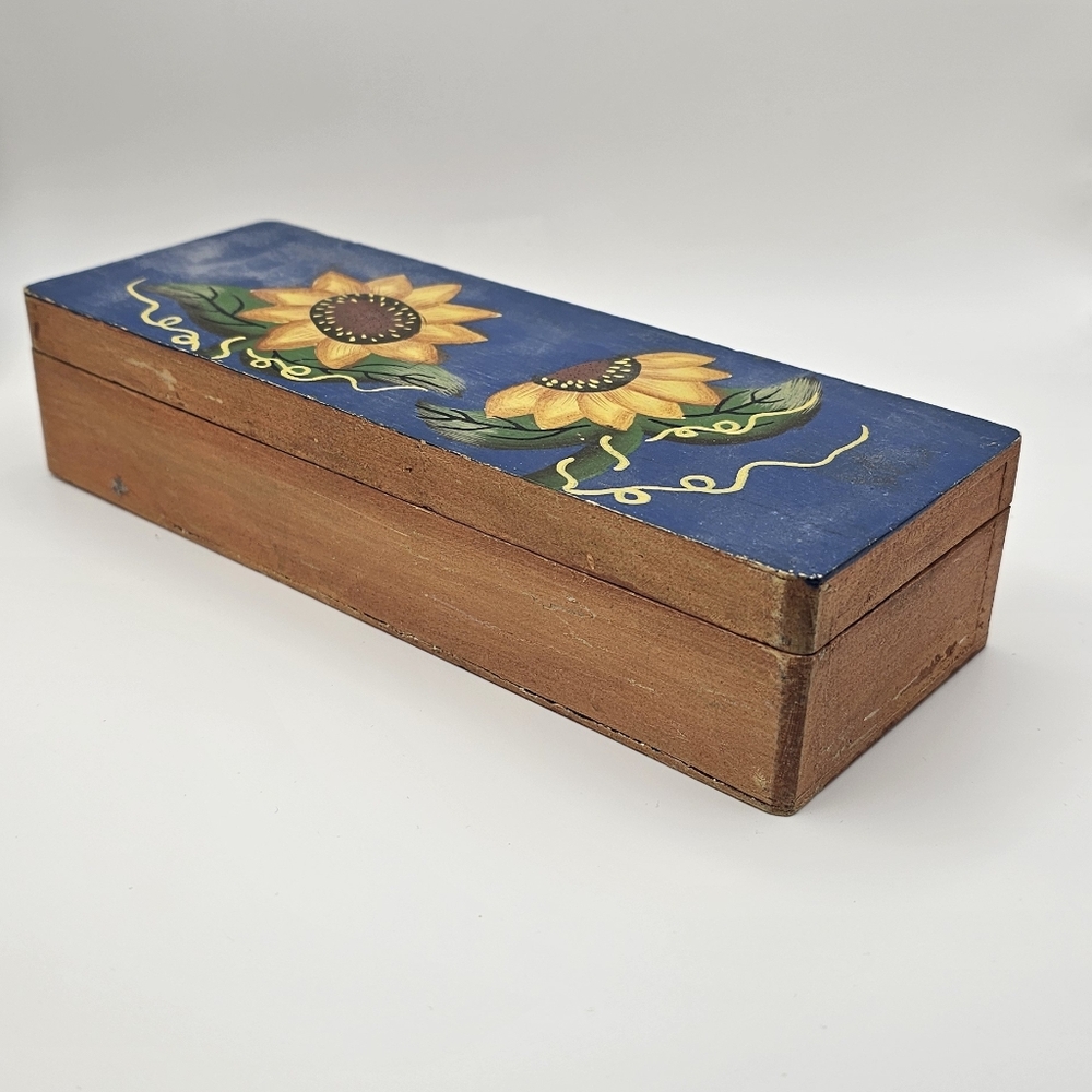 VINTAGE Beautiful hand painted in Italy jewelry box- bought in mid 90s